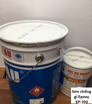 Sơn chống gỉ Epoxy Hải Âu màu xám EP2702 thùng 20 lít (Sơn lót ...