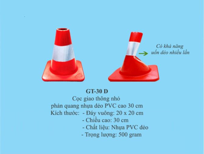 CỌC TIÊU GIAO THÔNG NHỎ GT.30D DẺO PHẢN QUANG