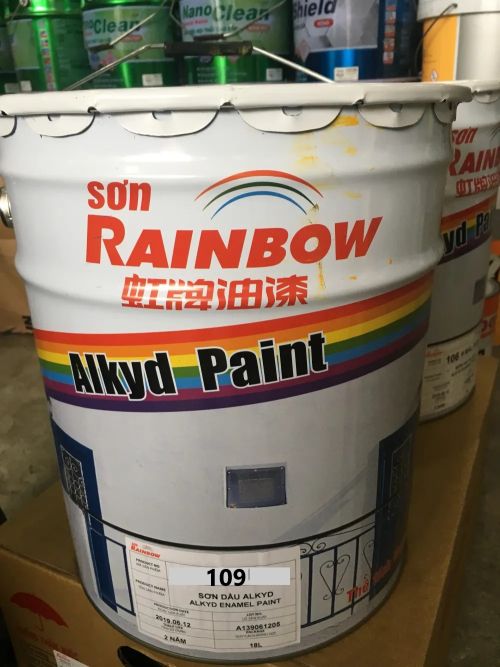 SƠN LÓT GỐC DẦU ALKYD RAINBOW 109 MÀU TRẮNG - THÙNG 18 LÍT